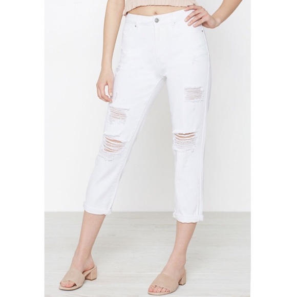 PacSun Clubhouse Mom Distressed High Waisted Jeans - Picture 1 of 4